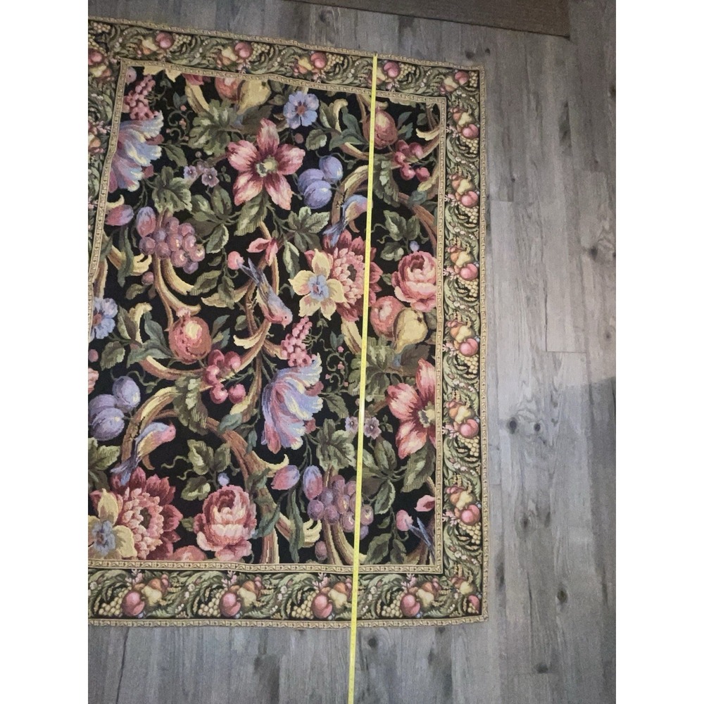 Vintage‎ Eve's Floral Paradise A Belgium- Woven Jacquard tapestry Horizontal - Picture 13 of 13